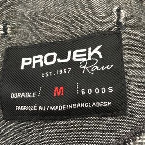 PROJEK Raw men’s cable knit cardigan